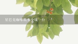 星巴克咖啡机多少钱一台