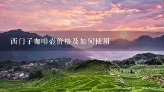 西门子咖啡壶价格及如何使用