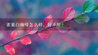 雀巢白咖啡怎么样，好不好？