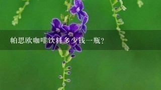 帕思欧咖啡饮料多少钱一瓶？