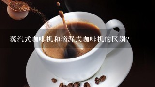 蒸汽式咖啡机和滴漏式咖啡机的区别？