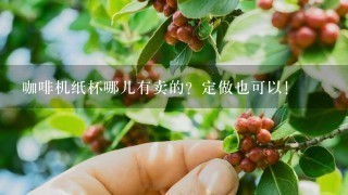 咖啡机纸杯哪儿有卖的？定做也可以！