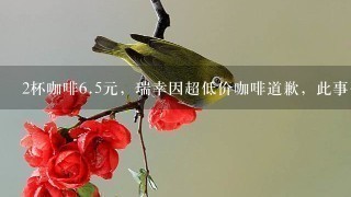 2杯咖啡<br/>6、5元，瑞幸因超低价咖啡道歉，此事引发了哪