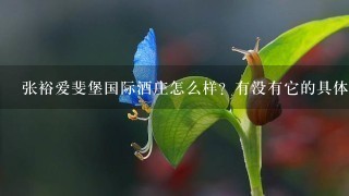 张裕爱斐堡国际酒庄怎么样？有没有它的具体简介求解答