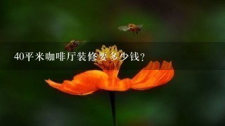 40平米咖啡厅装修要多少钱？