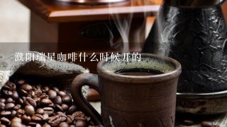 濮阳瑞星咖啡什么时候开的