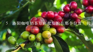 5 洛阳咖啡奶茶原料批发的在那个位置？找了很久没有找到？