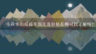 小孩坐的摇摇车图片及价格在哪可以了解呀？