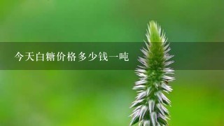 今天白糖价格多少钱一吨