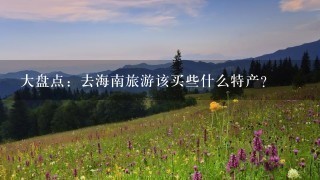 大盘点：去海南旅游该买些什么特产？