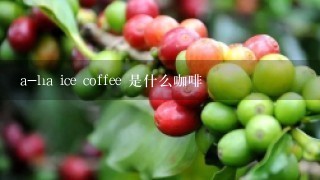 a-ha ice coffee 是什么咖啡