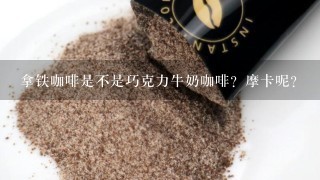 拿铁咖啡是不是巧克力牛奶咖啡？摩卡呢？