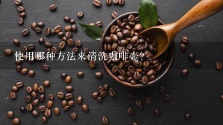 使用哪种方法来清洗咖啡壶？