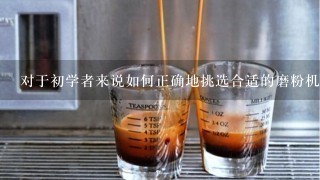 对于初学者来说如何正确地挑选合适的磨粉机来制作自己喜欢的浓度等级？