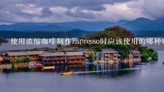 使用浓缩咖啡制作Espresso时应该使用的哪种咖啡？